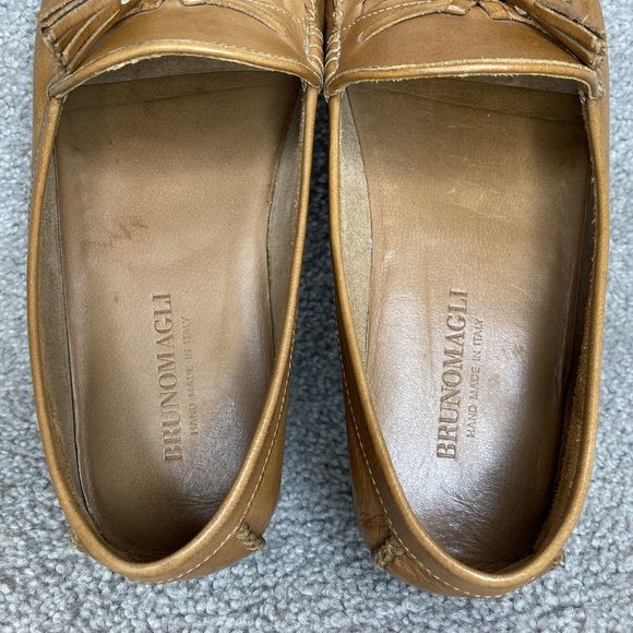 BRUNO MAGLI Woven Ramon Brown Leather loafer Men\'s US Size 9 M main image 5